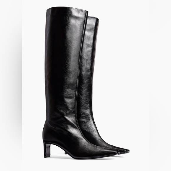 Khaite Ona Leather Knee High Boots - Picture 1 of 15